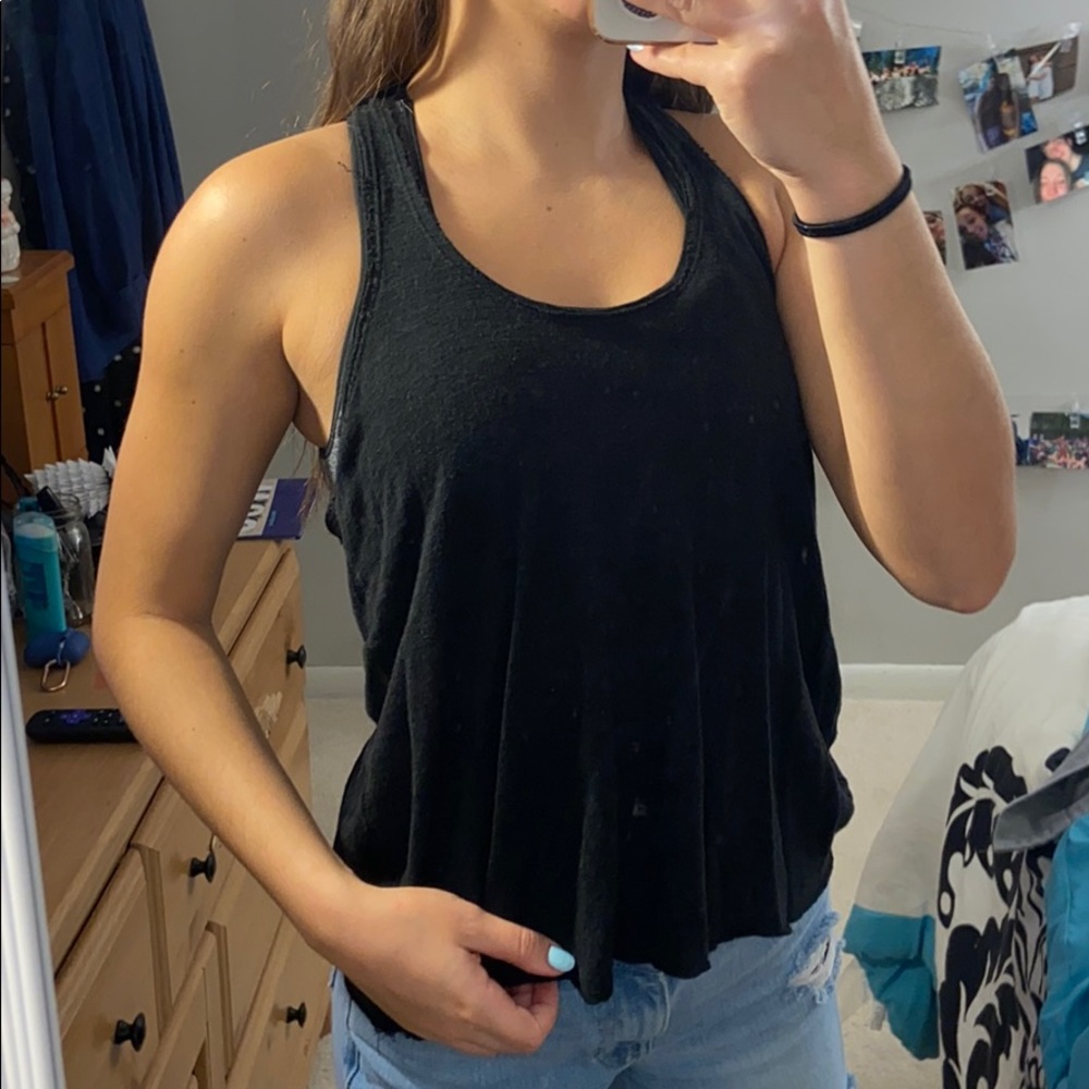 Black Racerback Tank Top